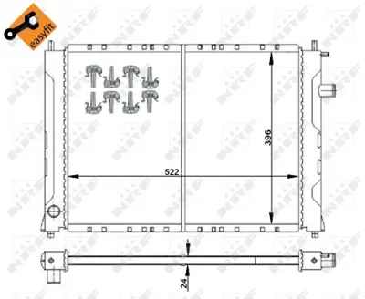 NRF 55326 Motor Su Radyatoru Mg Rover-Zs 2011< PCC104400