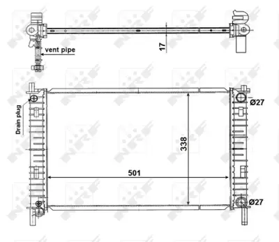 NRF 56134 Motor Su Radyatoru Nrf 58276 Ile Aynı ME4S6H8005CB Y40215200