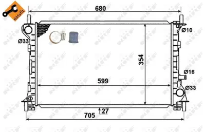 NRF 58375 Motor Su Radyatoru                                          ME98AB8005KF