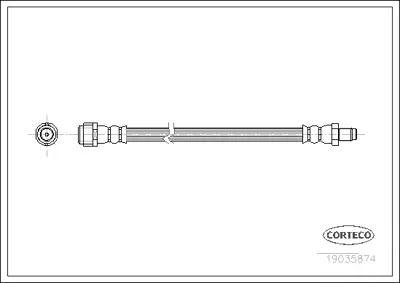 CORTECO 19035874 Fren Hortumu On A-Class W169 04>12 B-Class W245 05>11 Partner-Berlıngo 2.0hdı 1694280035 481419 4814G0 A1694280035