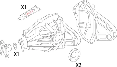 CORTECO 19535935 Dıferansıyel Conta Setı 