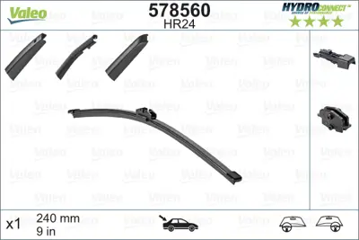 VALEO 119520 Sılecek Supurgesı Arka Clıo Iv (240mm) / (Swf) 1611353880 1623236080 1768200545 1K8955427C 1S6955427 2090780 2120564 2206243 287810001RKIT 287816193R