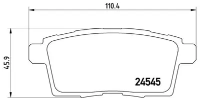 VALEO 670336 Dısk Fren Balatası (Arka) Mazda Cx7 2.3/2.2d 06/06 - 12/14 Mazda Cx9 3.7 01/07> 1371454 1433958 1530602 1554524 1560026 1610428780 1610814180 1611331480 1619790980 1619791380