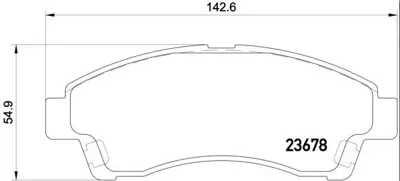 VALEO 671273 Dısk Fren Balatası (Ön) Mazda B2500 2.5d 02/96-06/99 Mazda B2600 2.6 08/91-01/99 2M342001EA 2M342001FA 3668591 3894956 4119192 4420000 4420002 4420009 4420012 4509526