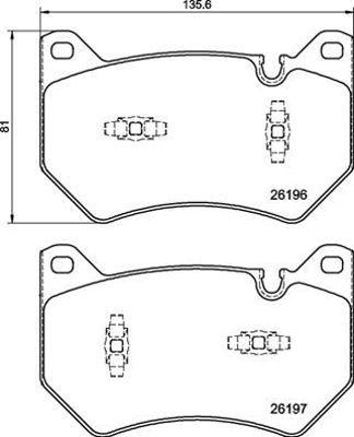 VALEO 671607 Fren Balatası On Q5 16 > 80A698151B 80A698151F