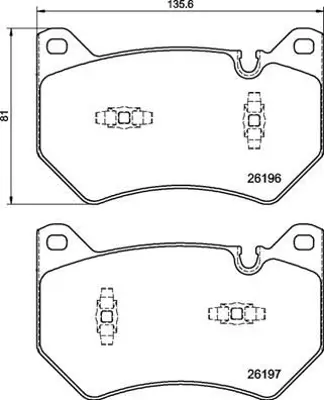 VALEO 671607 Fren Balatası On Q5 16 > 80A698151B 80A698151F