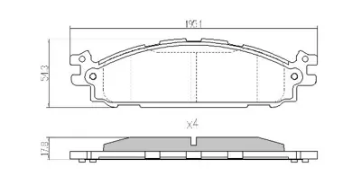 VALEO 671611 Onfren Balatası Ford Explorer Explorer (U5_) 3.5 4wd 10> 8A8Z2001A 8A8Z2V001A AG1Z2001A AG1Z2001C AG1Z2001D AG1Z2001E BB532001AB BB532001AC BB5Z2001A BB5Z2001B