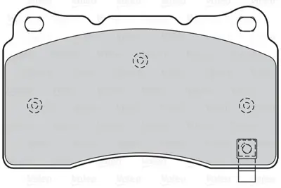 VALEO 670919 Dısk Fren Balatası (Ön) Mıtsubıshı Lancer Evolutıon 2.0 10/03> Subaru Impreza Wrx 2.0/2.5 11/01> 1012799240 105506600B 105506600C 106833000A 106833000B 1233679 12799240 13237752 1324300 13273625