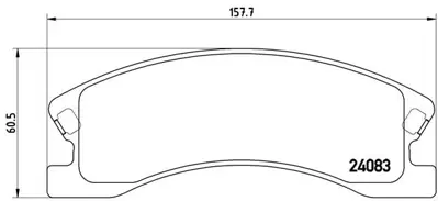 VALEO 670833 Dısk Fren Balatası (Ön) Jeep (Chrysler) Grand Cherokee 4.0/4.7/2.7d/3.1d 10/98-09/04 2408301 425277 5090230AA 5093138AA 5093183AA 5093183AB 5093183AC 5093183AD 5093260AA 5093260AB