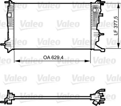 VALEO 735607 Radyator Renault Mégane Iıı (2008>) 1,5 Dcı 1093094 144960006R 144960024R 144961285R 144964990R 144966078R 214100001R 214100002R 214100003R 214105150R