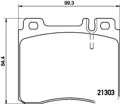 VALEO 670688 Fren Balatası On S-Class W140 91>98 C140 92>99 A024200420 A024201220 A024202620