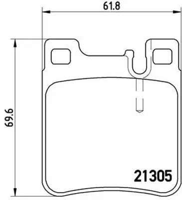 VALEO 670617 Fren Balatası Arka W203 01>07 C208 97>02 W124 93>95 W210 96>02 W140 93>98 1022079 1073731 1073732 1074971 1074972 1079347 1079348 1088934 1088938 1089400
