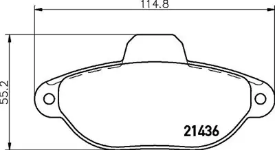VALEO 671021 Dısk Fren Balatası (Ön) Fıat Cınquecento 0.7/0.9 07/91-07/98 1022078 11321460154 1145455 13046029412 13046029492 13046039512 1351ZW 1541802 1541804 1559698