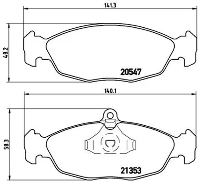 VALEO 671164 Dısk Fren Balatası (Arka) Jaguar Xj Xj8 Xjs Daimler 11046948322 1605455 JLM21344