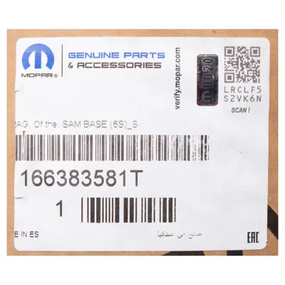 PSA 166383581T Ön Sac Tampon 166383581T