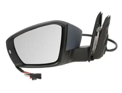 SPJ E-4025 Dıs Dıkız Aynası Octavıa Elektrıklı Katlanır Ayna 13->astarlı Yan+alt Sınyal Kor Noktalı9 Pın Sol 5E1857507E