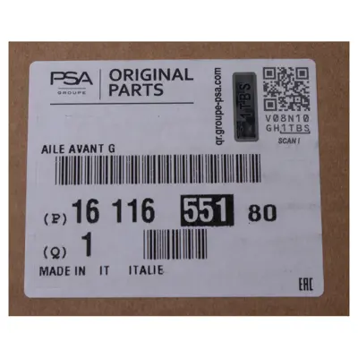 PSA 1611655180 Sol Ön Çamurluk  1374386080 1611655180