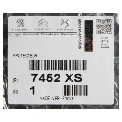 PSA 7452.XS Arka Tampon C3 Pc 7452XS