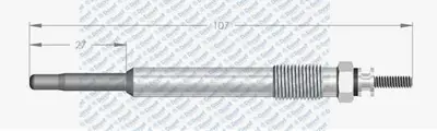 SWAPP 60192 Kızdırma Bujısı 11v Partner-P206-P306-P307-P407-Ducato 2.0 - Grand Vıtara I 2.0 Hdı 1231944 1313809 13138O9 1473356 1610419180 1610429180 1610429480 1855067G 1855067G00 1855067G00000
