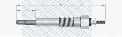 SWAPP 60198 Kızdırma Bujısı 11v Astra-Combo-Corsa 1.5d-1.7d 101000000AB 101000002AC 101000005AA 101000006AB 101000027AA 1101590003 11594703 11595103 11596803 11597103
