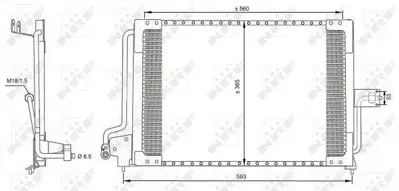 NRF 35182 Klima Radyatoru Astra F 92> 98 52464309