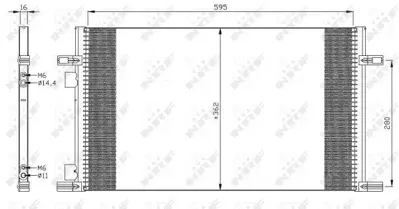 NRF 35298 Klima Radyatoru Laguna I 1,6 - 1,8 - 1,9 - 2,0 8671017594