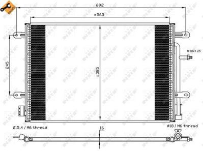 NRF 35560 Klima Radyatoru A4 A6 1.9 Tdı 00>04 Alz Bfb Avb Bbj 8E0260403T
