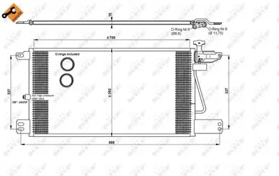 NRF 35790 Klima Radyatoru Scanıa P G R T Serısı 04 > 1752264
