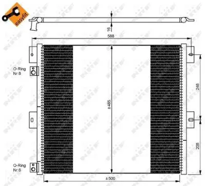 NRF 35924 Klima Radyatoru Renault Mıdlum 06 >  Volvo Fl Serısı 00 > 7420809759