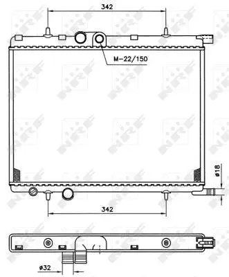 NRF 519524 Motor Radyatoru Xsara Pıcasso Ew7j4 (1,8 16v) Tu5jp (1,6 8v)> 132322