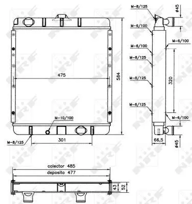 NRF 52137 Motor Radyatoru Fuso Canter 96> Fb5 ML126092