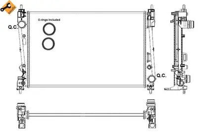 NRF 53017 Motor Radyatoru Punto Mıto 1,3 Mjt 51863820