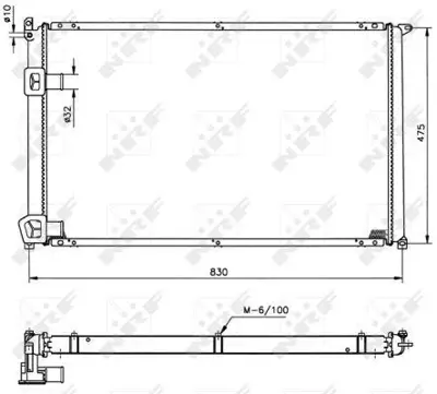 NRF 58212 Motor Radyator Master 2,5d Mekanık (2 Sıra Cu+pl Sıstem) - (760×466×37) RA1015