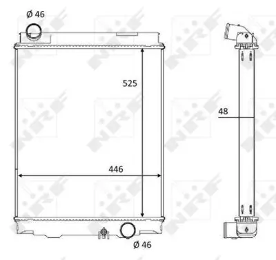 NRF 59053 Motor Radyatoru Fuso Canter Fe711 Fe71b ME403812 ME408731 ME413765