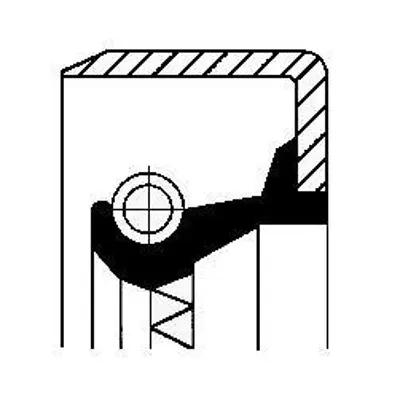 CORTECO 82012549 Yag Keçesı 85x105x13 Man Tga 00 6562890357 A0179972947