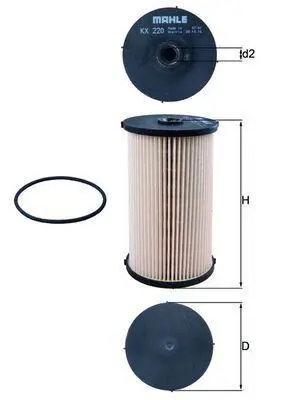 BEHR MAHLE KX220DECO Yakıt Filitresi (Mazot) Eos Golf Vı Vıı Jetta Yetı Superb A3 Tt Caddy Iıı Passat Tıguan Touran Leon O 3C0127177 3C0127400C 3C0127400D 3C0127400E 3C0127434
