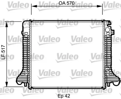 VALEO 732304 Su Radyatoru (Buyuk) M-Benz 904 Atego 2124 2063006 62798 8MK376758021 9735000803 9735001004S A9735000803