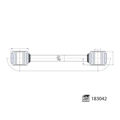 FEBI BILSTEIN 183042 Viraj Rotu Spr. 907 Arka Sağ-Sol 9073203600 A9073203600