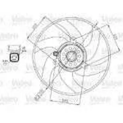 VALEO 696241 Fan Motoru 350mm Audı A5 3.0tdı Capa 08-11 200001