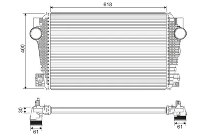 VALEO 822915 Turbo Radyatoru Amarok 10> 2.0tdı Cnea Csha 