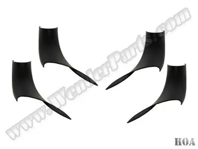 WENDERPARTS BA51417279391S4 Kapı Tutamak Kaplama Setı Bmw F30+lcı On/Arka (Sıyah) BA51417279391S4