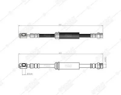 SVAC 10-0195 Fren Hortumu On Jetta 15>18 Passat 16> 