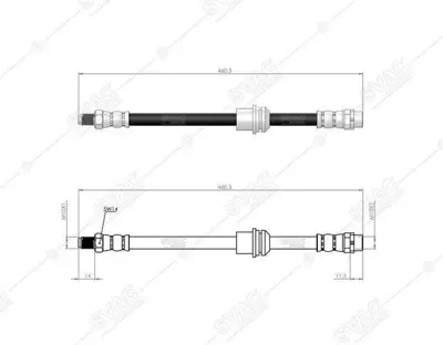 SVAC 40-0148 Fren Hortumu Arka Bmw X5 E70 F15 F85 E71 E72 F16 F86 400148