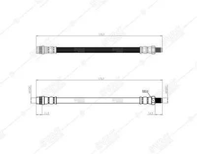 SVAC 60-0141 Fren Hortumu Arka F3p F3r N7q G8t J7t B56 Laguna I 