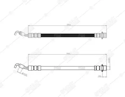 SVAC 76-0134 Fren Hortumu Arka Sol Corolla Aurıs 2007-2018 