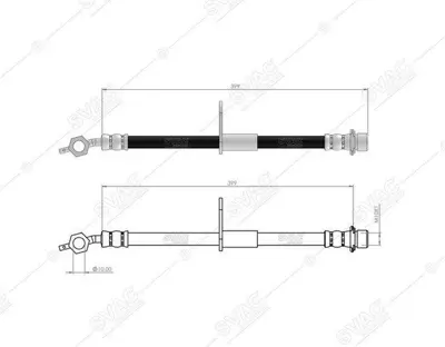 SVAC 76-0161 Fren Hortumu On Sol Sağ Land Cruıser 100 98-> 