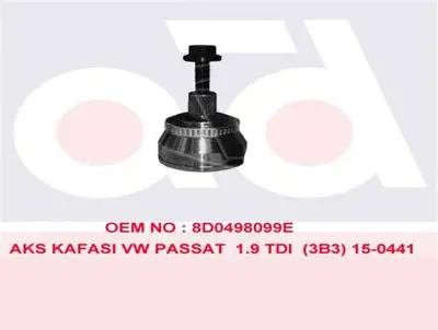 CIFAM 606441 Aks Kafası Dış Passat-A4-A6 1.9tdı Afn-Avg 97-> 18303415 1H0407271CX 1H0407271GX 3B0498099D 3B0498099DSK1 3B0498099DX 3B0498099DXSK1 3B0498099E 3B0498099ESK1 3B0498099EV