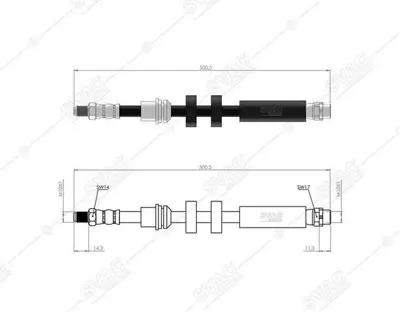 SVAC 40-0150 On Fren Hortumu Bmw X1 E84 09>15 