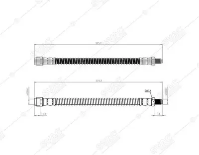 SVAC 50-0137 Fren Hortumu Arka W221 06>13 C216 06>13 W222 14> C217 15> A217 17> 2214200248 221420024864 A2214200248