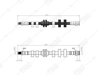 SVAC 90-0102 On Fren Hortumu Sağ Brava Bravo 